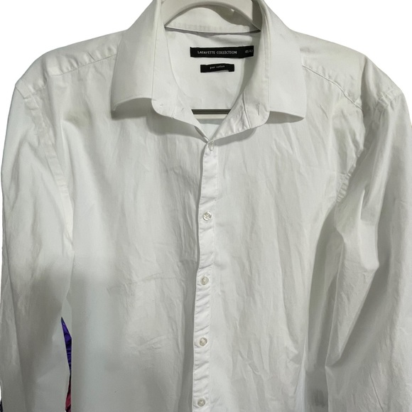 Lafayette Collection women LS Button Down Shirt size 41/42 - Picture 6 of 15